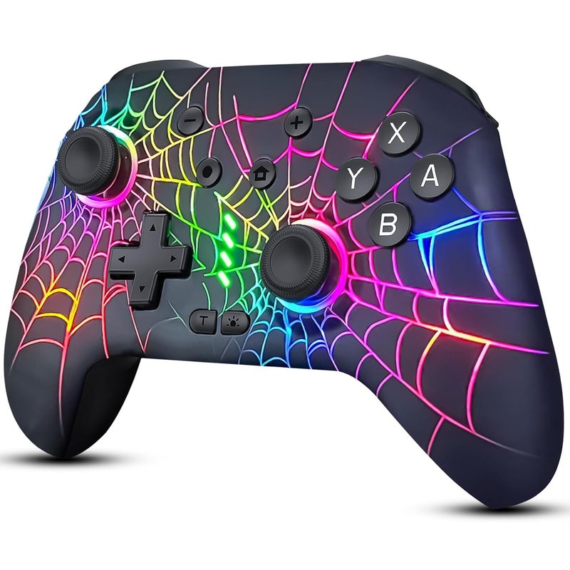DBEPANK Store Switch Controller, Wireless Pro Controller Compatible with Nitendo Switch/Switch 2/Switch Lite/Switch OLED, Switch Controller Pro, Rechargeable Switch Remote Gamepad with 6-Axis Gyro,10 LED Light - Image 1